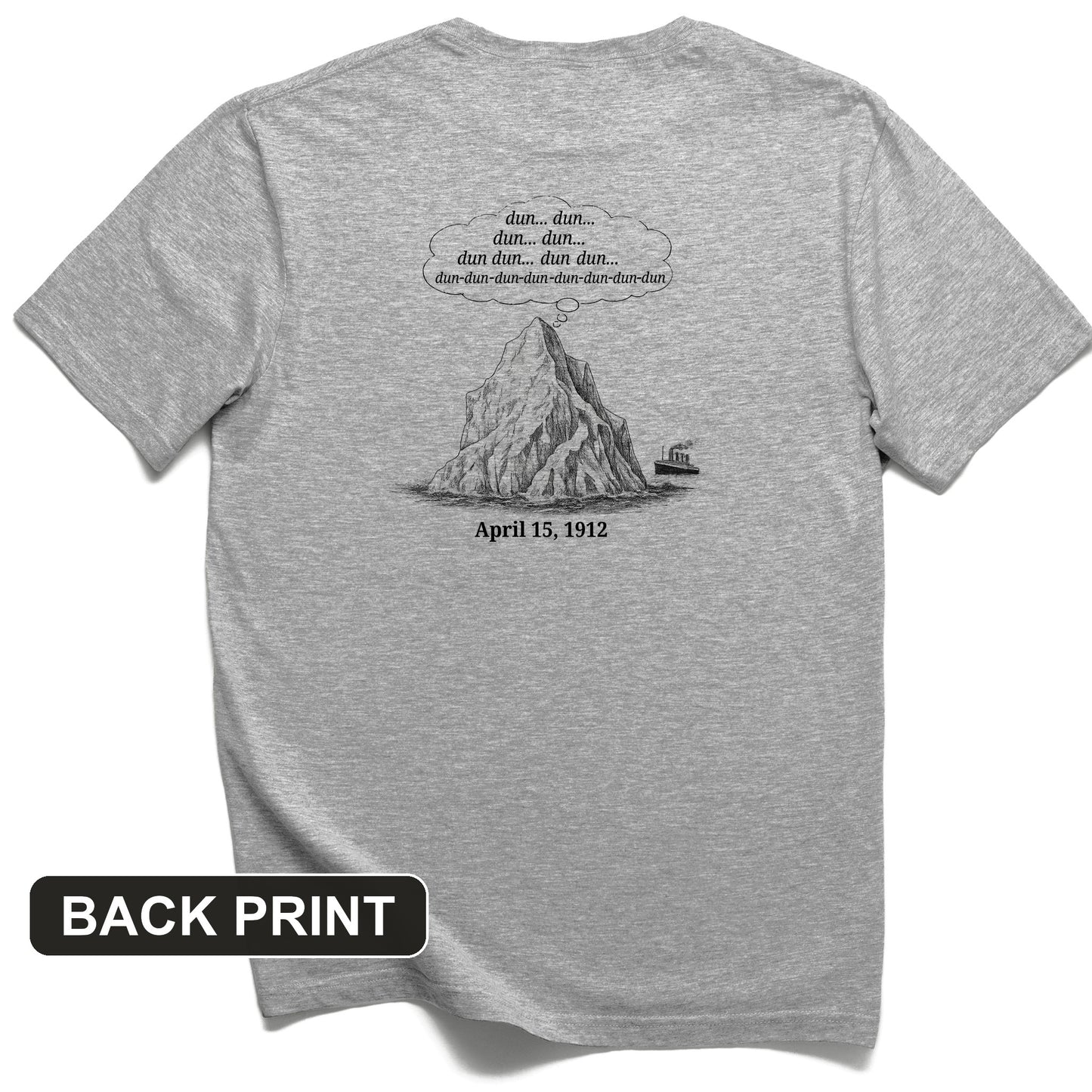 Iceberg Jaws Back Print T-Shirt