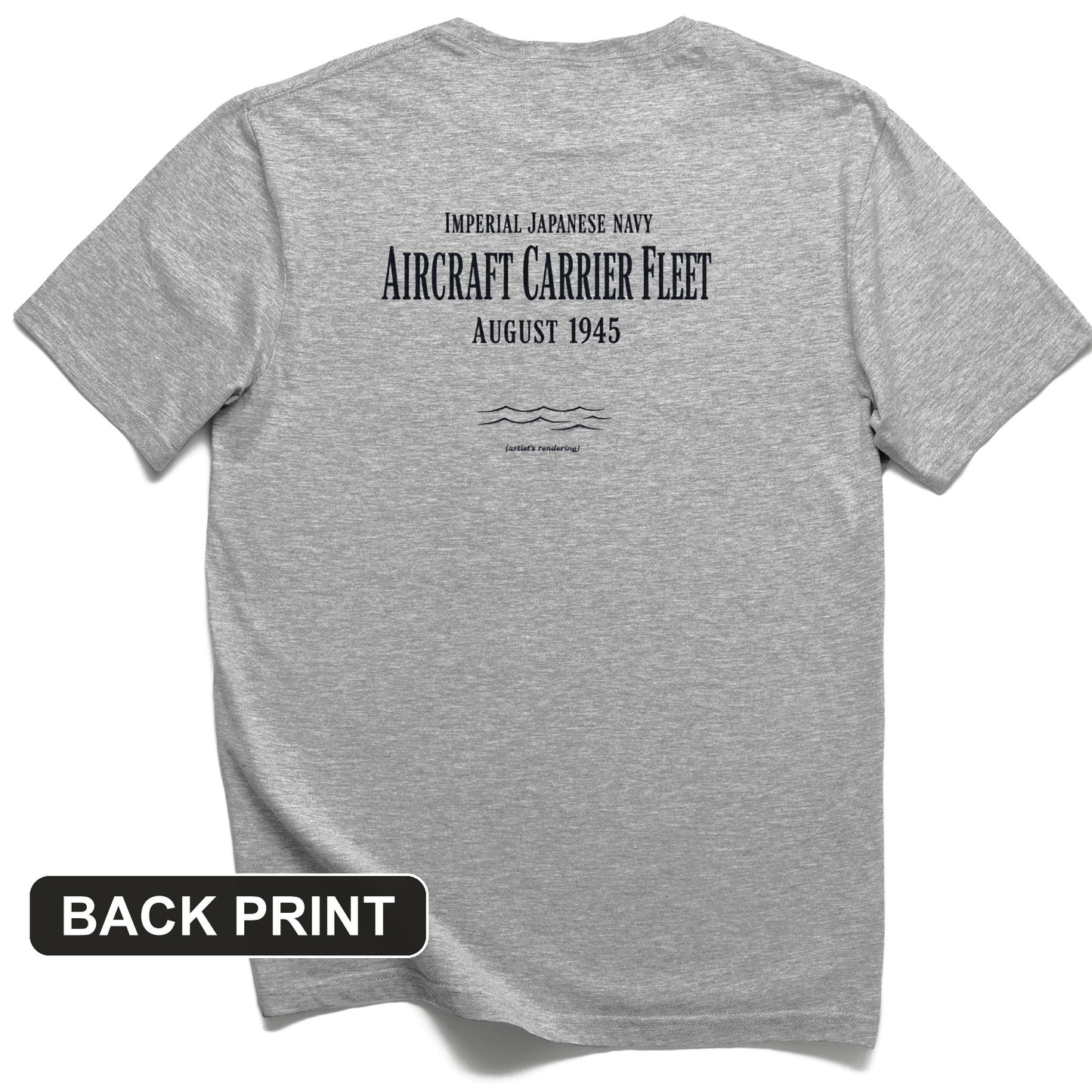 IJN Aircraft Carriers Back Print T-Shirt