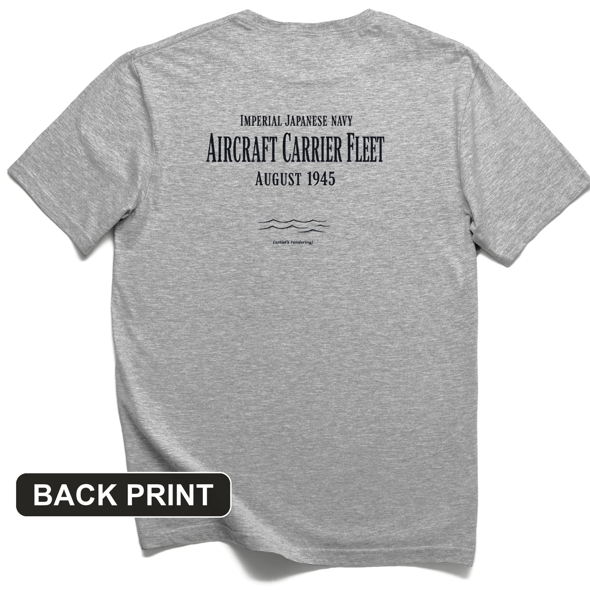 IJN Aircraft Carriers Back Print T-Shirt