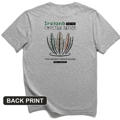 Irish-Choctaw Friendship Back Print T-Shirt
