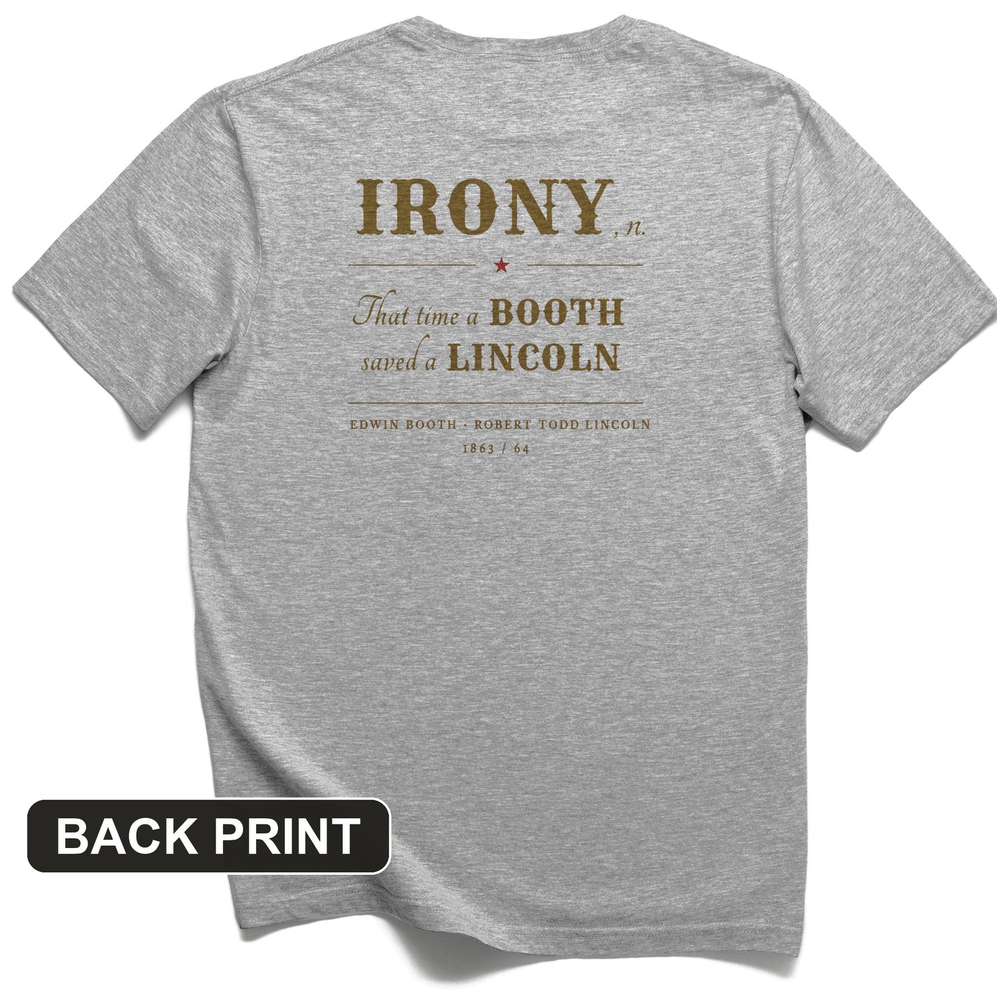 Irony Back Print T-Shirt