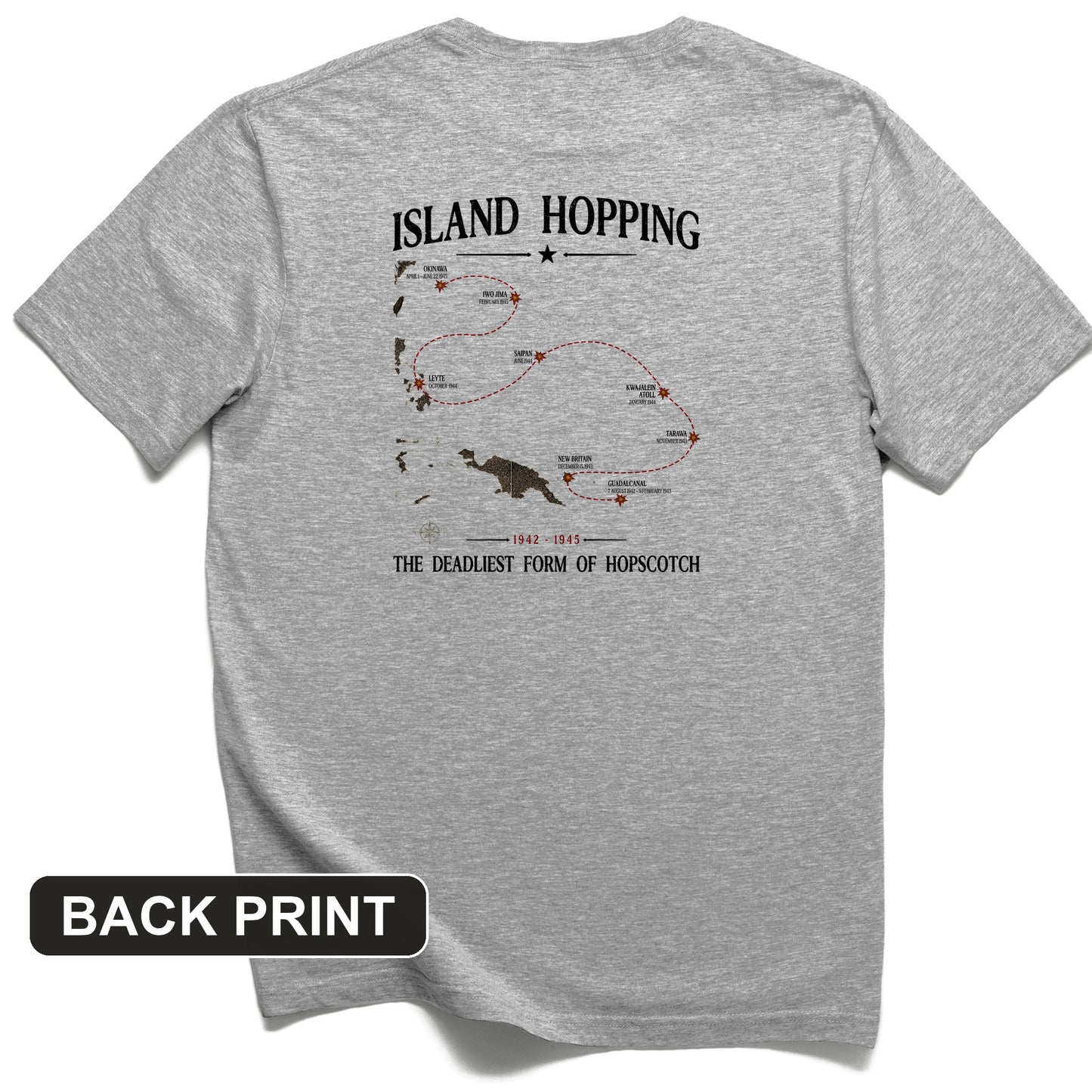 Island Hopping Back Print T-Shirt