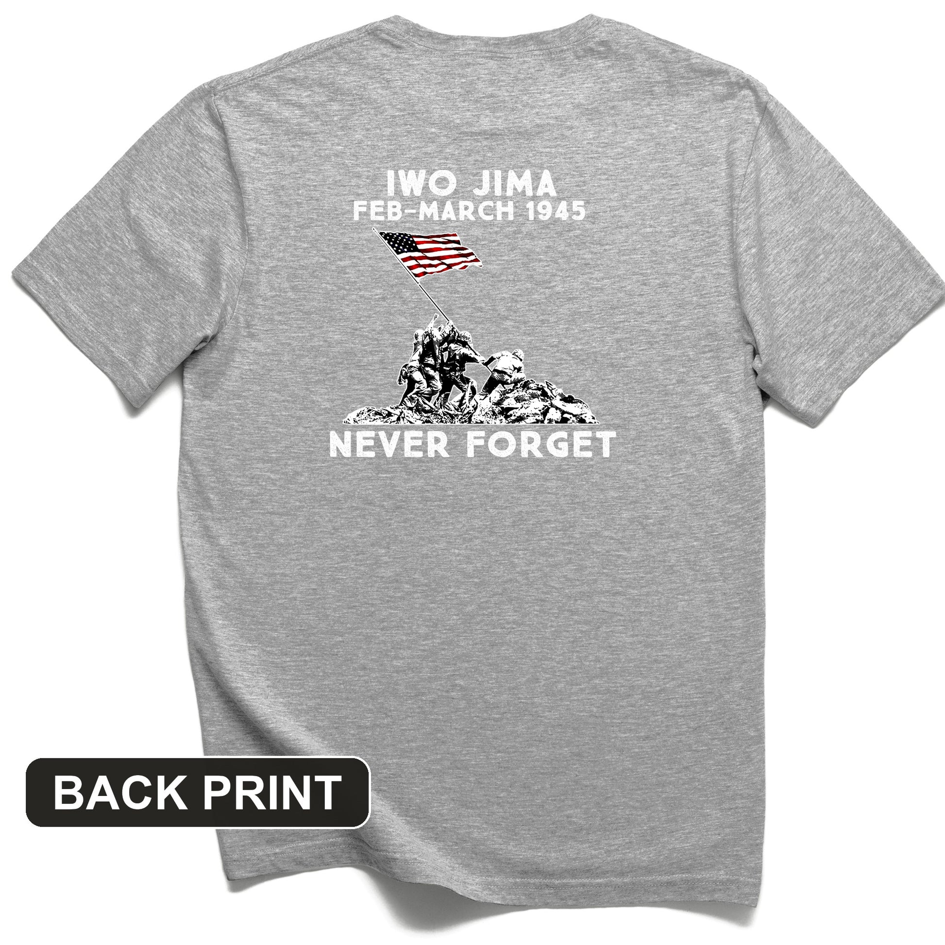 Iwo Jima Back Print T-Shirt