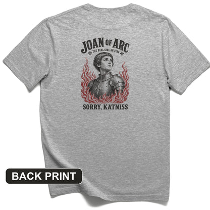 Joan of Arc Girl on Fire Back Print T-Shirt