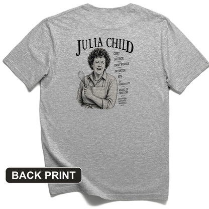 Julia Child Back Print T-Shirt