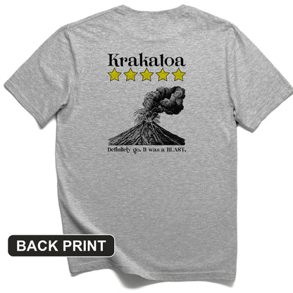 Krakatoa 5 Star Back Print T-Shirt