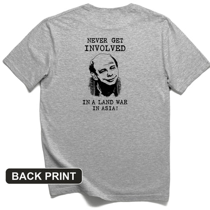 Land War In Asia Back Print T-Shirt