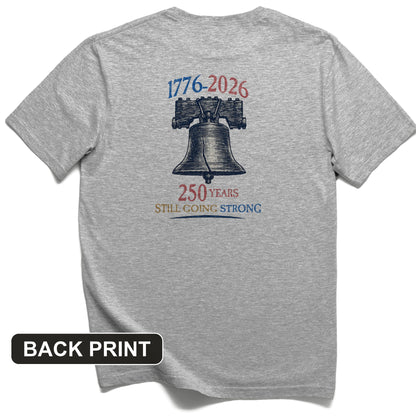 Liberty Bell 250th Back Print T-Shirt