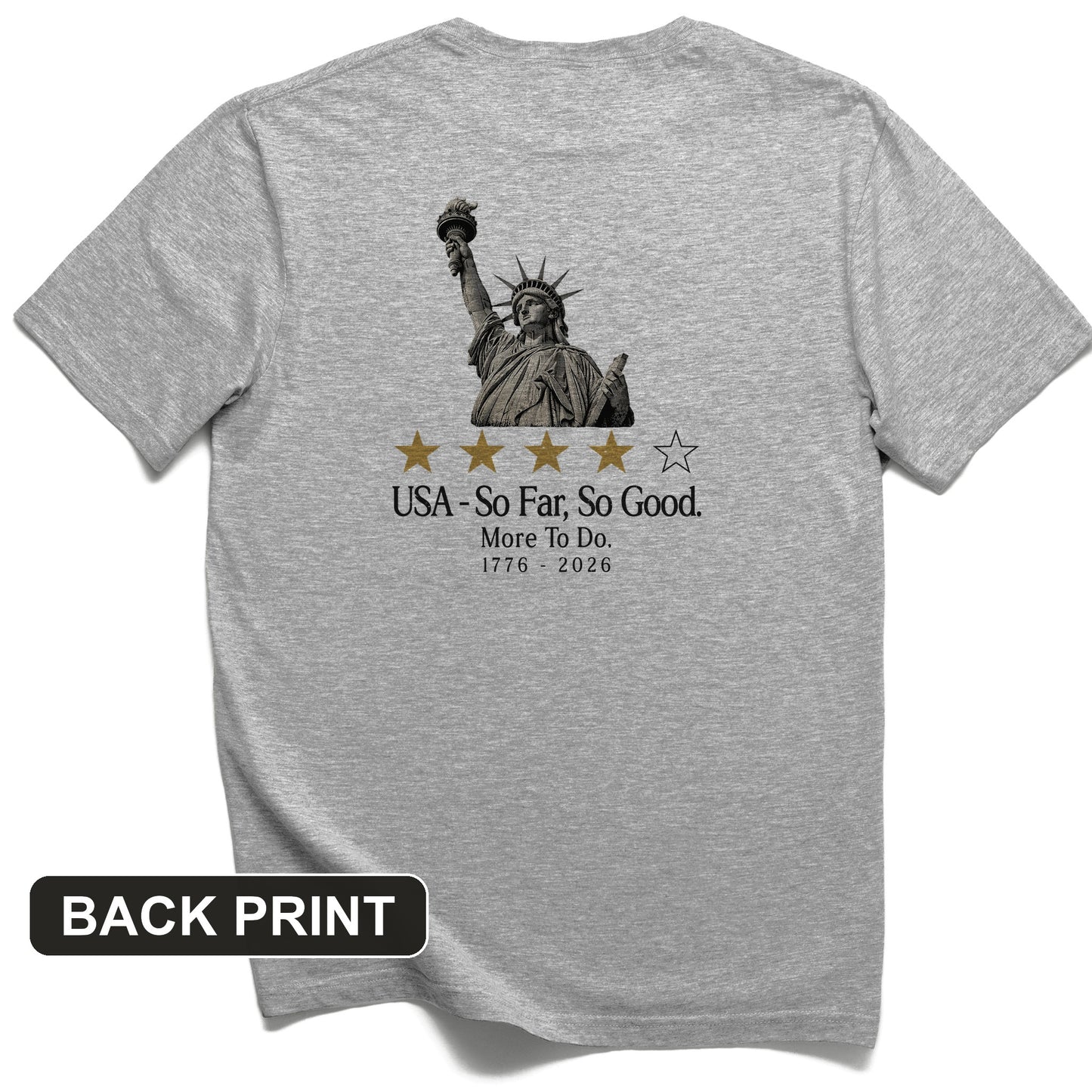 Liberty So Far So Good Back Print T-Shirt