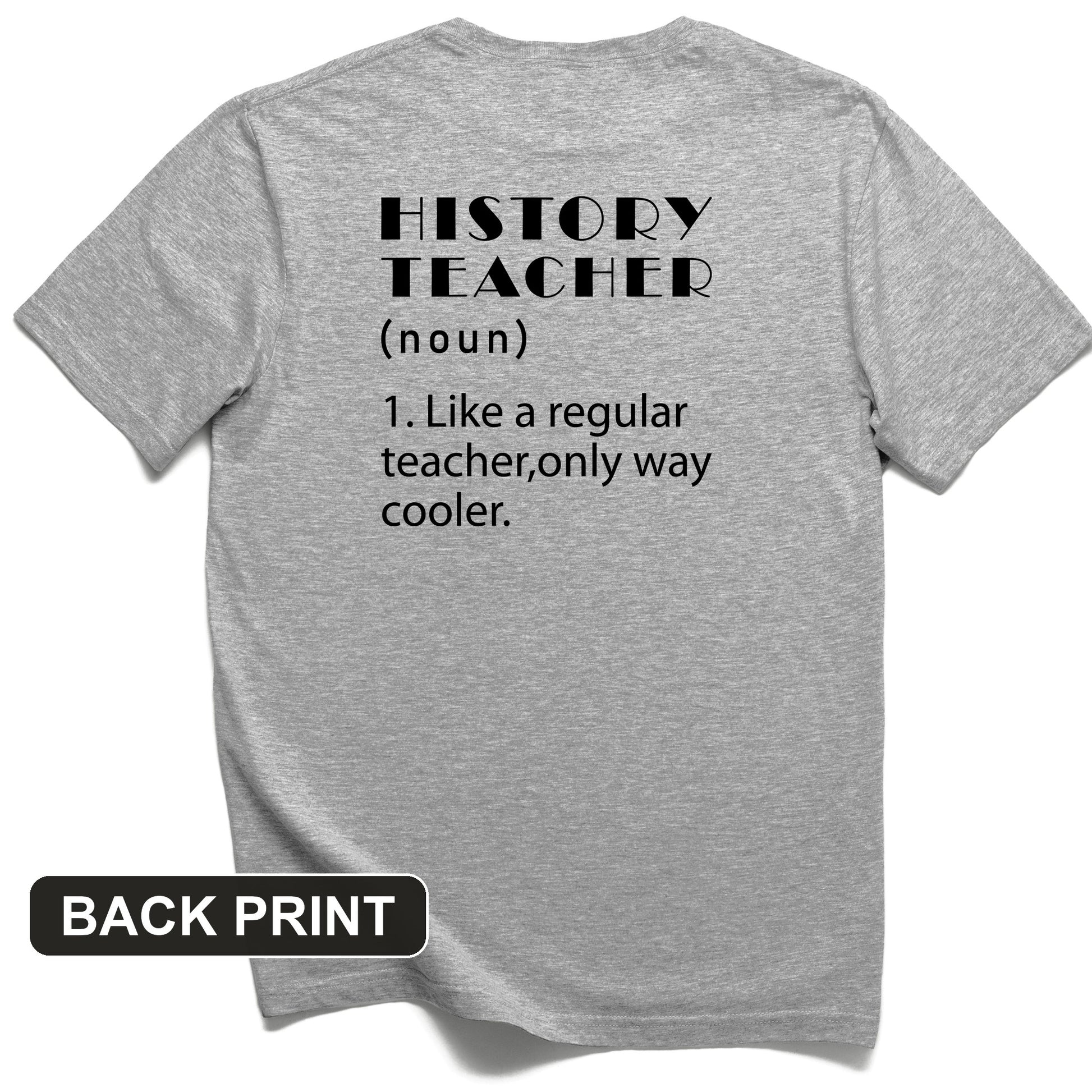 Like A Regular Teacher Back Print T-Shirt