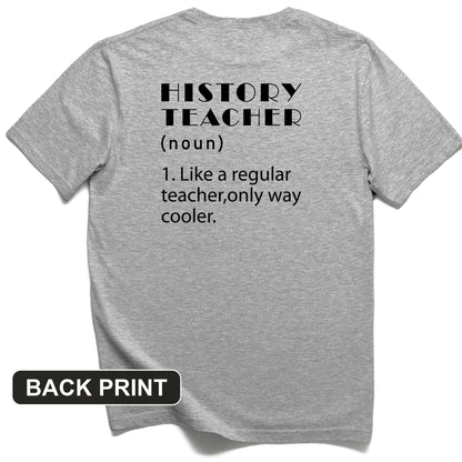 Like A Regular Teacher Back Print T-Shirt