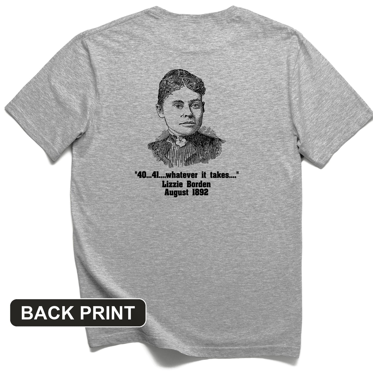 Lizzie Borden Back Print T-Shirt