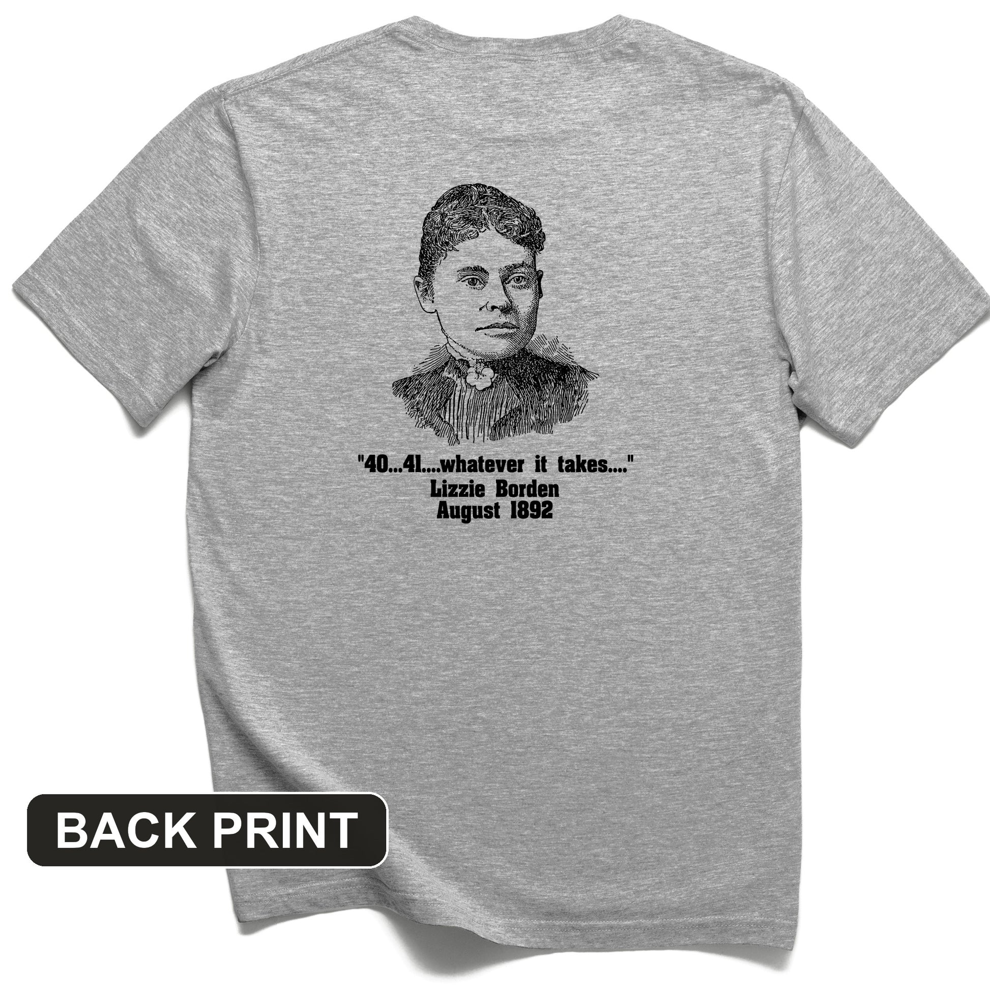 Lizzie Borden Back Print T-Shirt
