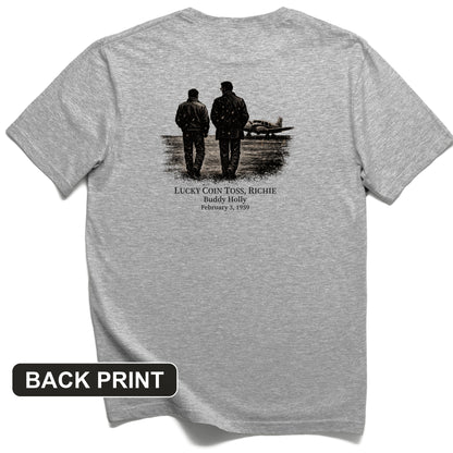 Lucky Coin Toss Back Print T-Shirt