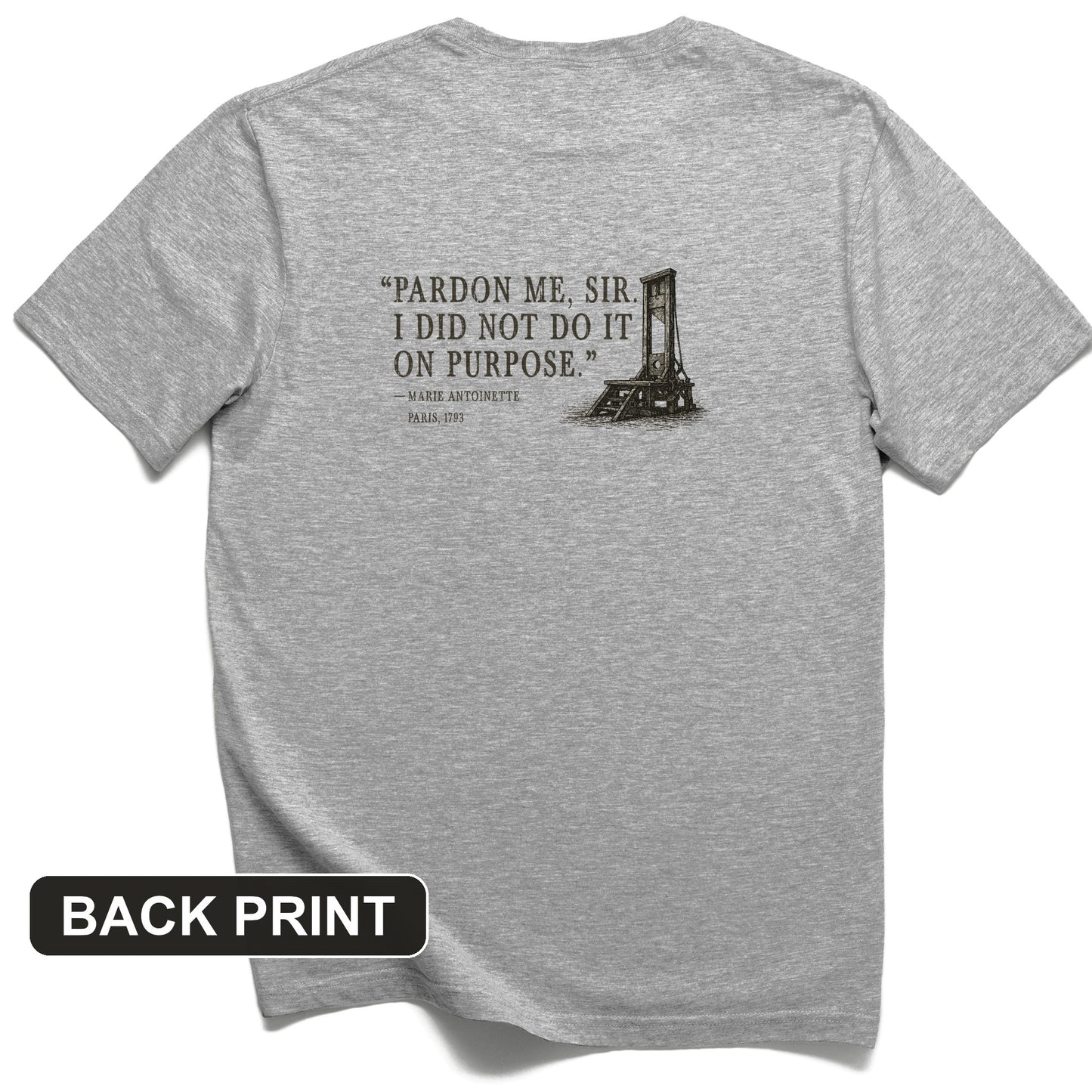 Marie Antoinette Back Print T-Shirt