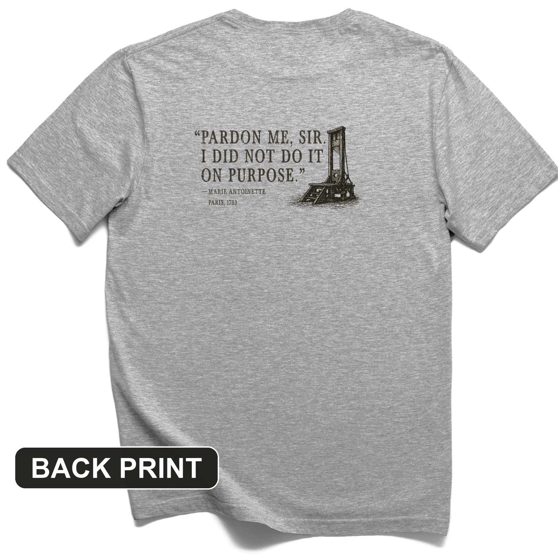 Marie Antoinette Back Print T-Shirt