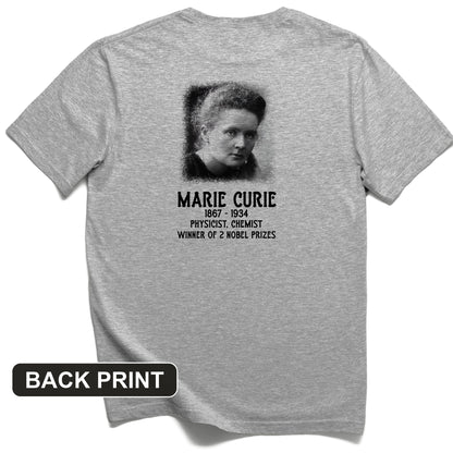Marie Curie Back Print T-Shirt
