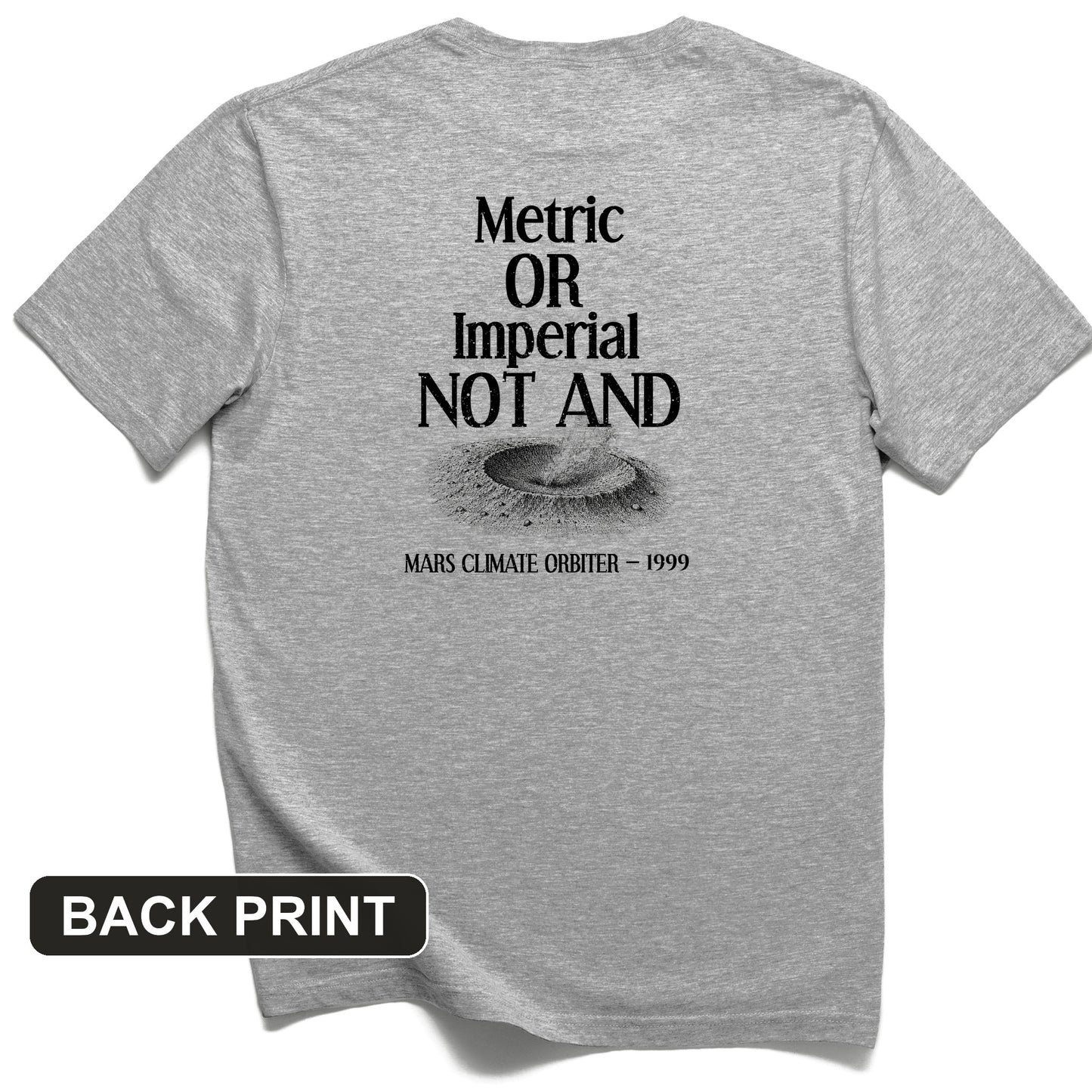 Mars Lander Back Print T-Shirt