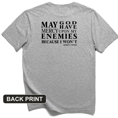 May God Have Mercy Back Print T-Shirt