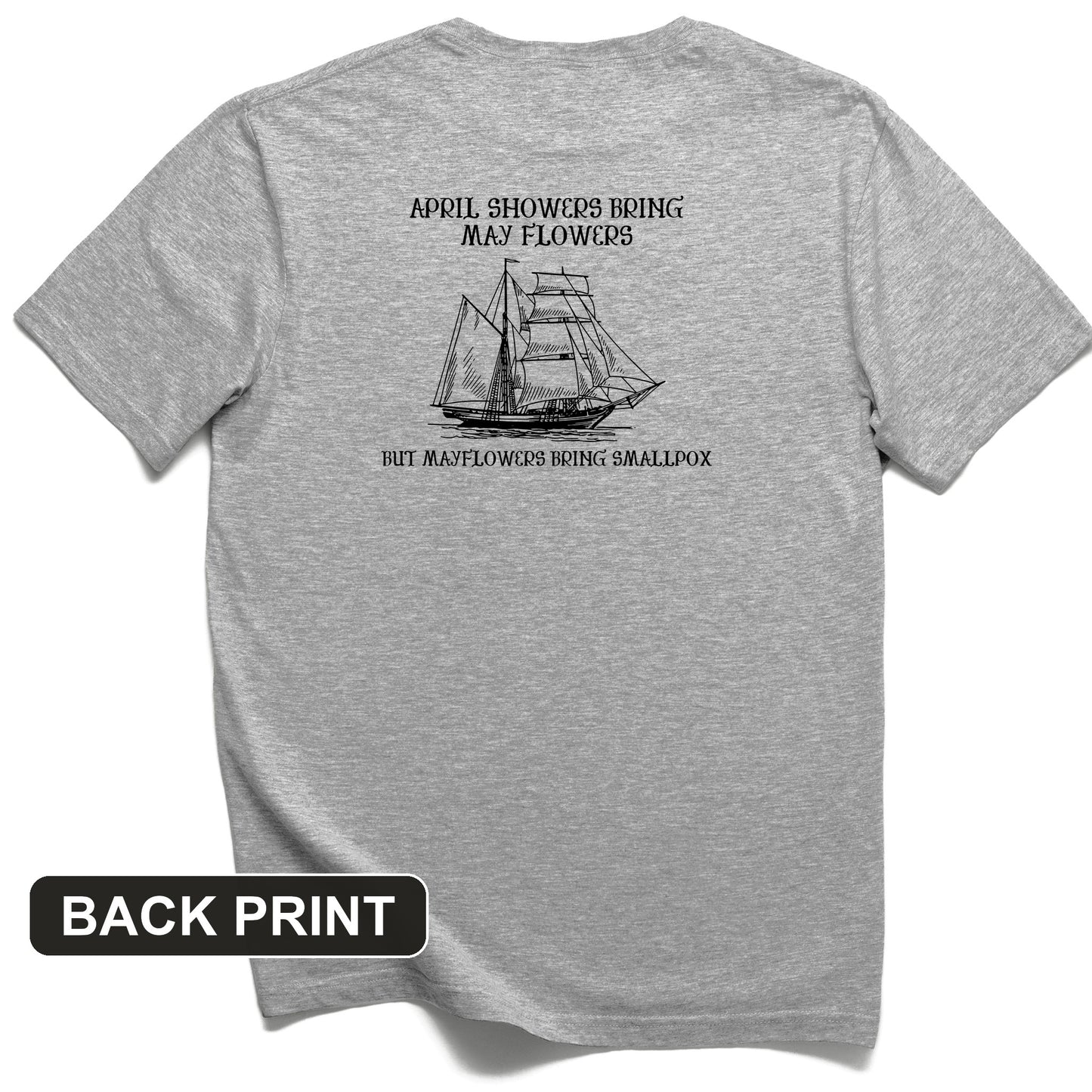 Mayflower Back Print T-Shirt