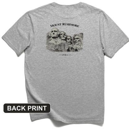 Mount Rushmore Back Print T-Shirt