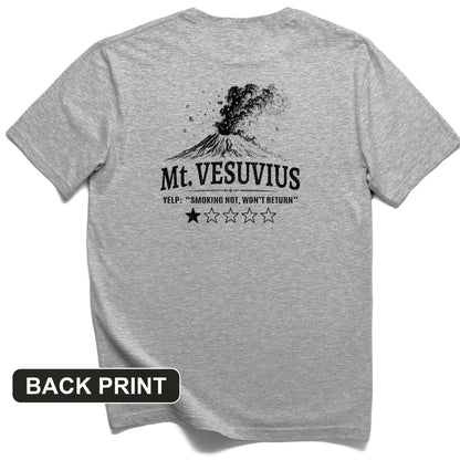 Mount Vesuvius Back Print T-Shirt