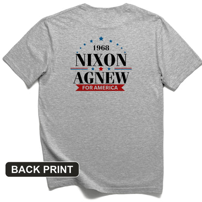 Nixon Agnew 1968 Back Print T-Shirt