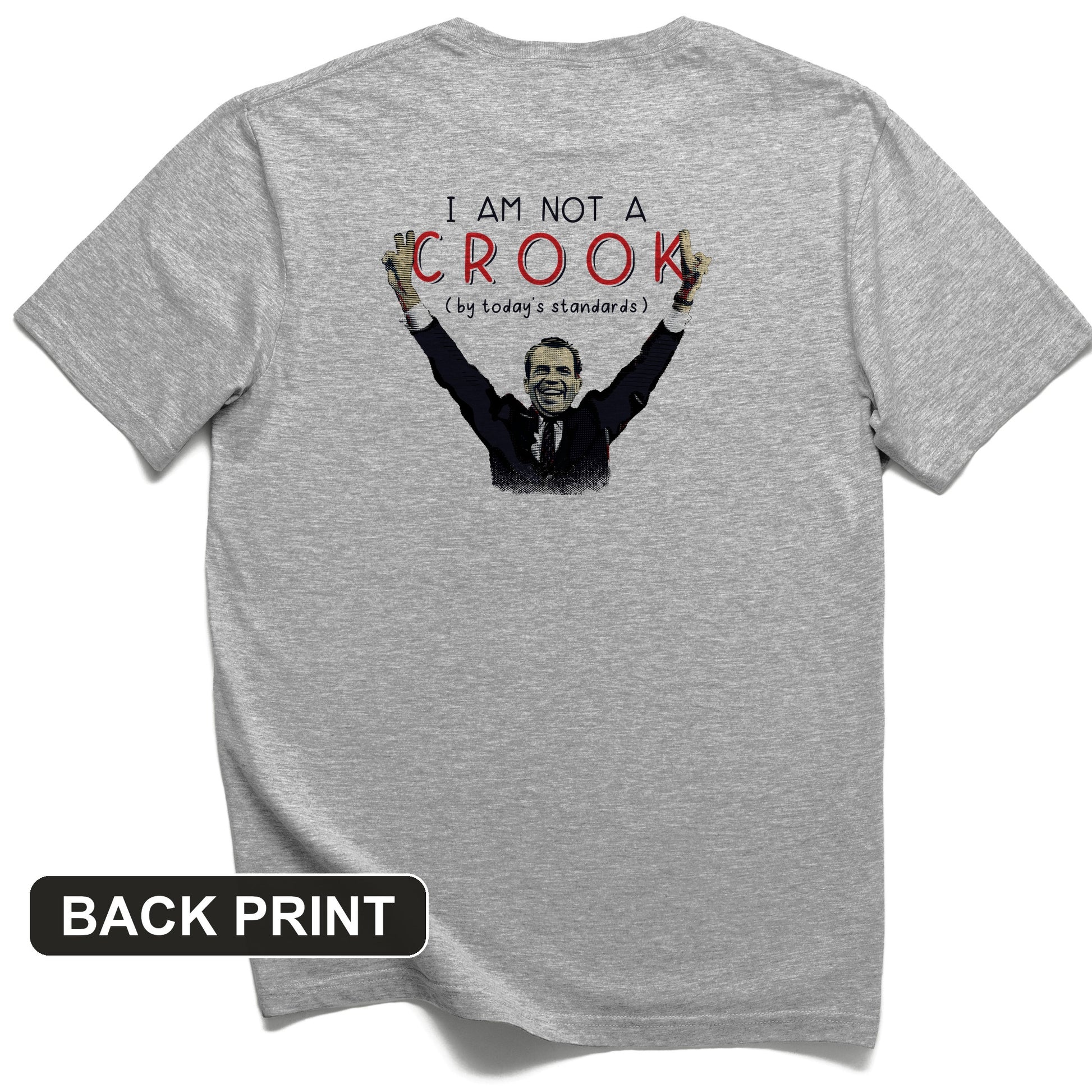 Not a Crook Back Print T-Shirt