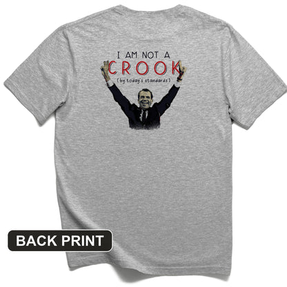 Not a Crook Back Print T-Shirt