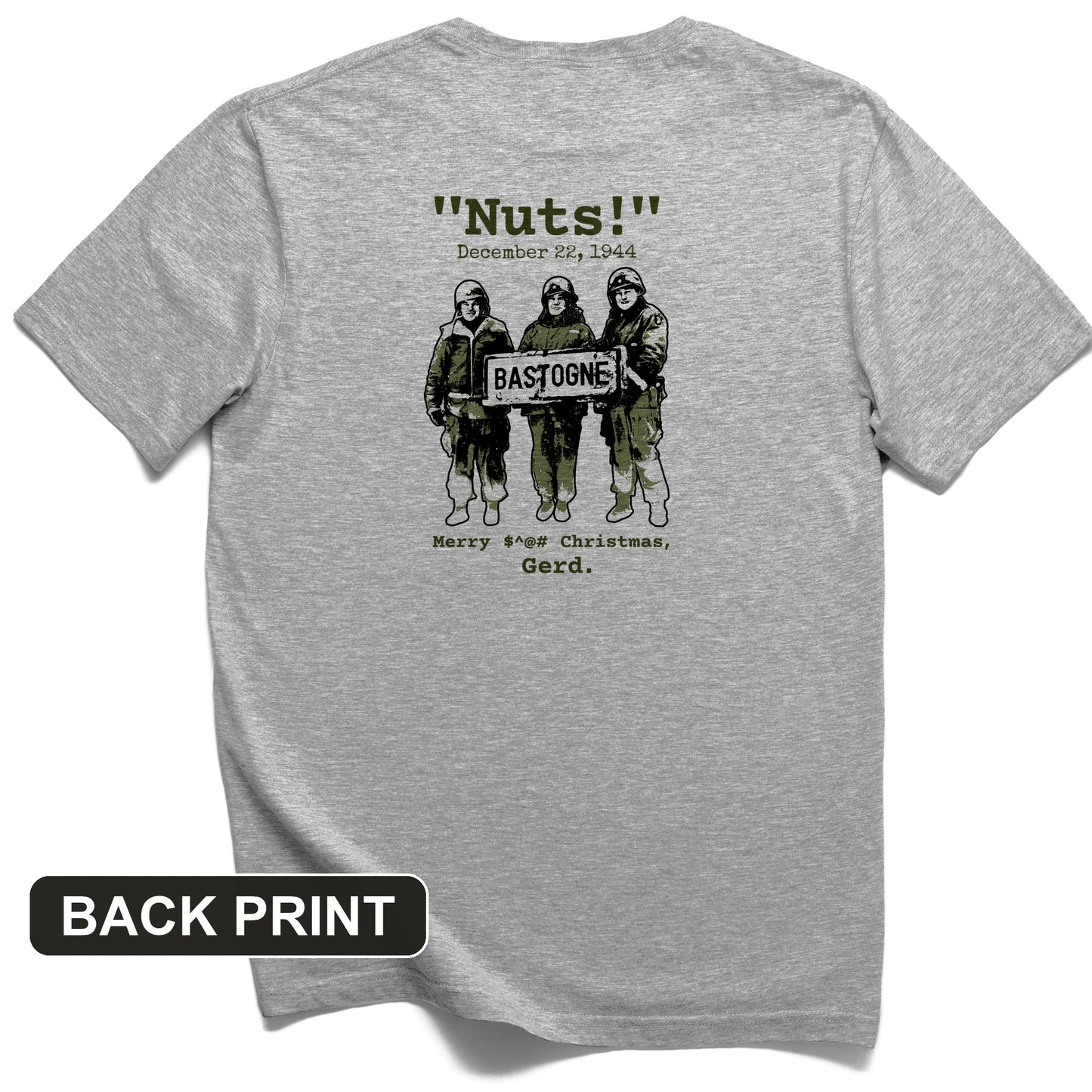 Nuts Back Print T-Shirt