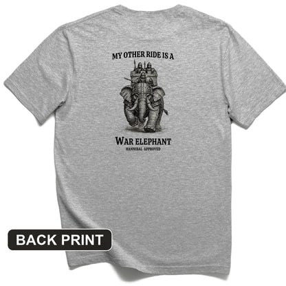 Other Ride War Elephant Back Print T-Shirt