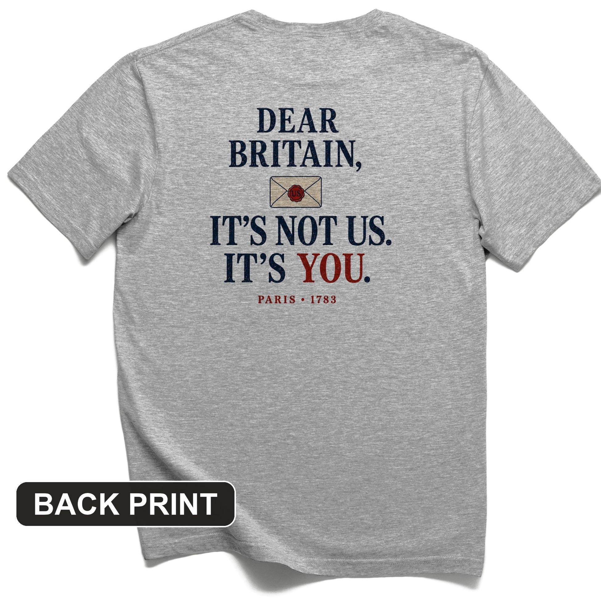 Paris 1783 Back Print T-Shirt