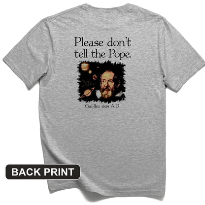 Please Don't Tell The Pope Back Print T-Shirt
