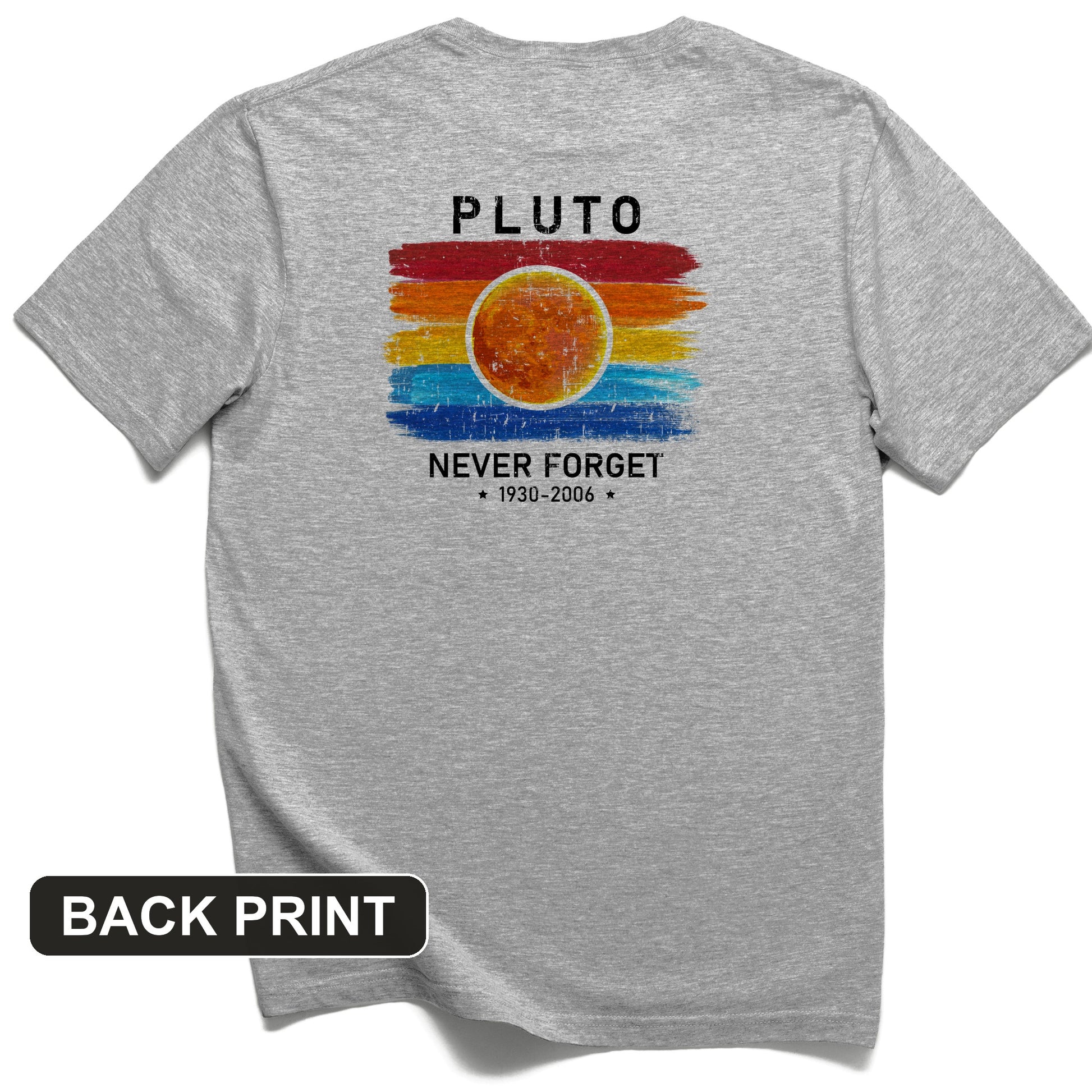 Pluto Never Forget Back Print T-Shirt