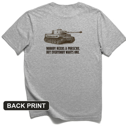 Porsche Tiger Back Print T-Shirt
