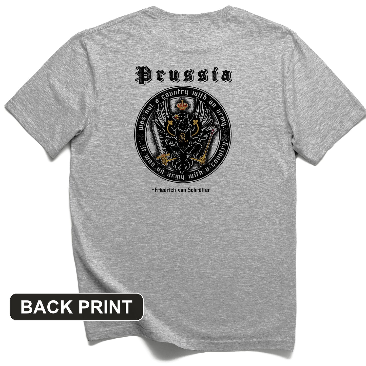 Prussia Back Print T-Shirt