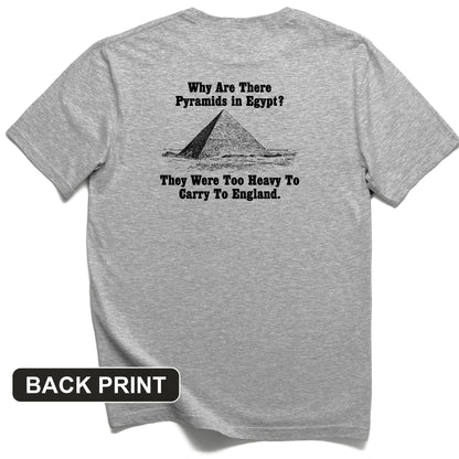 Pyramids in Egypt Back Print T-Shirt