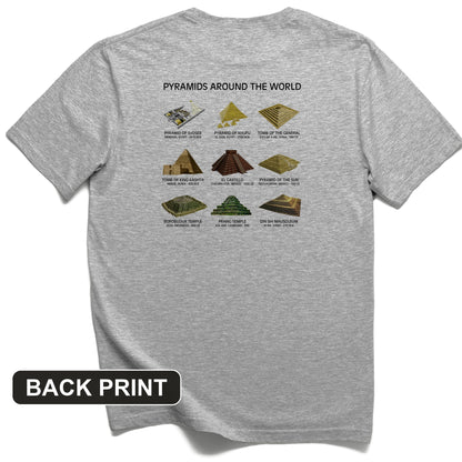 Pyramids of The World Back Print T-Shirt