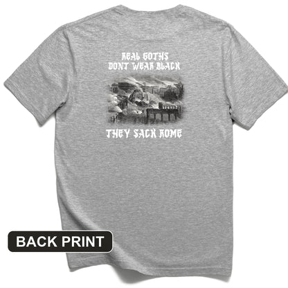 Real Goths Back Print T-Shirt