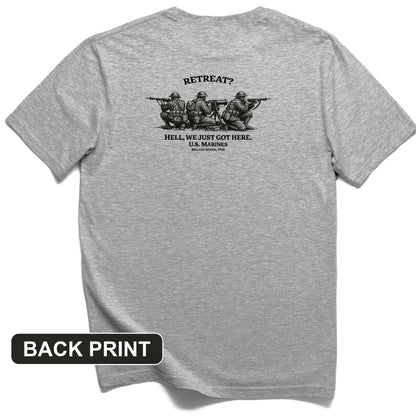 Retreat Hell Back Print T-Shirt