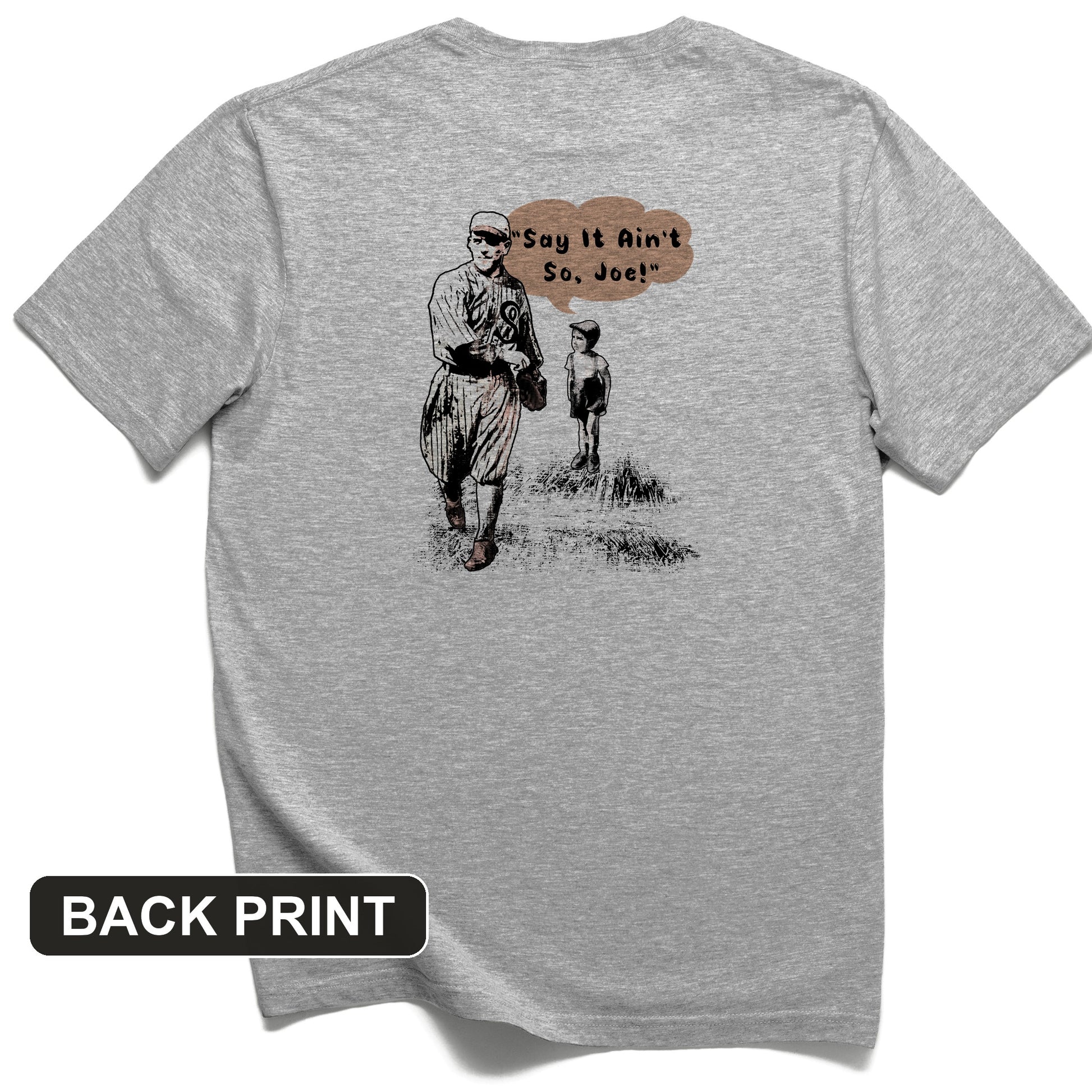 Shoeless Joe Jackson Back Print T-Shirt