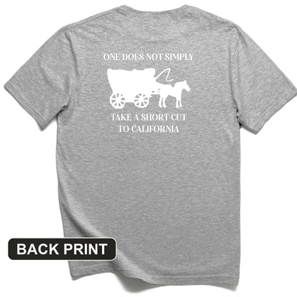 Shortcut to California Back Print T-Shirt
