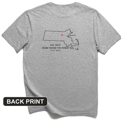 Shot Heard Round The World Back Print T-Shirt