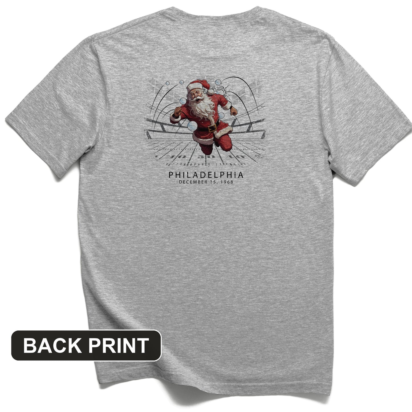 Snowballs at Santa Back Print T-Shirt
