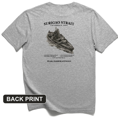 Surigao Straits Back Print T-Shirt