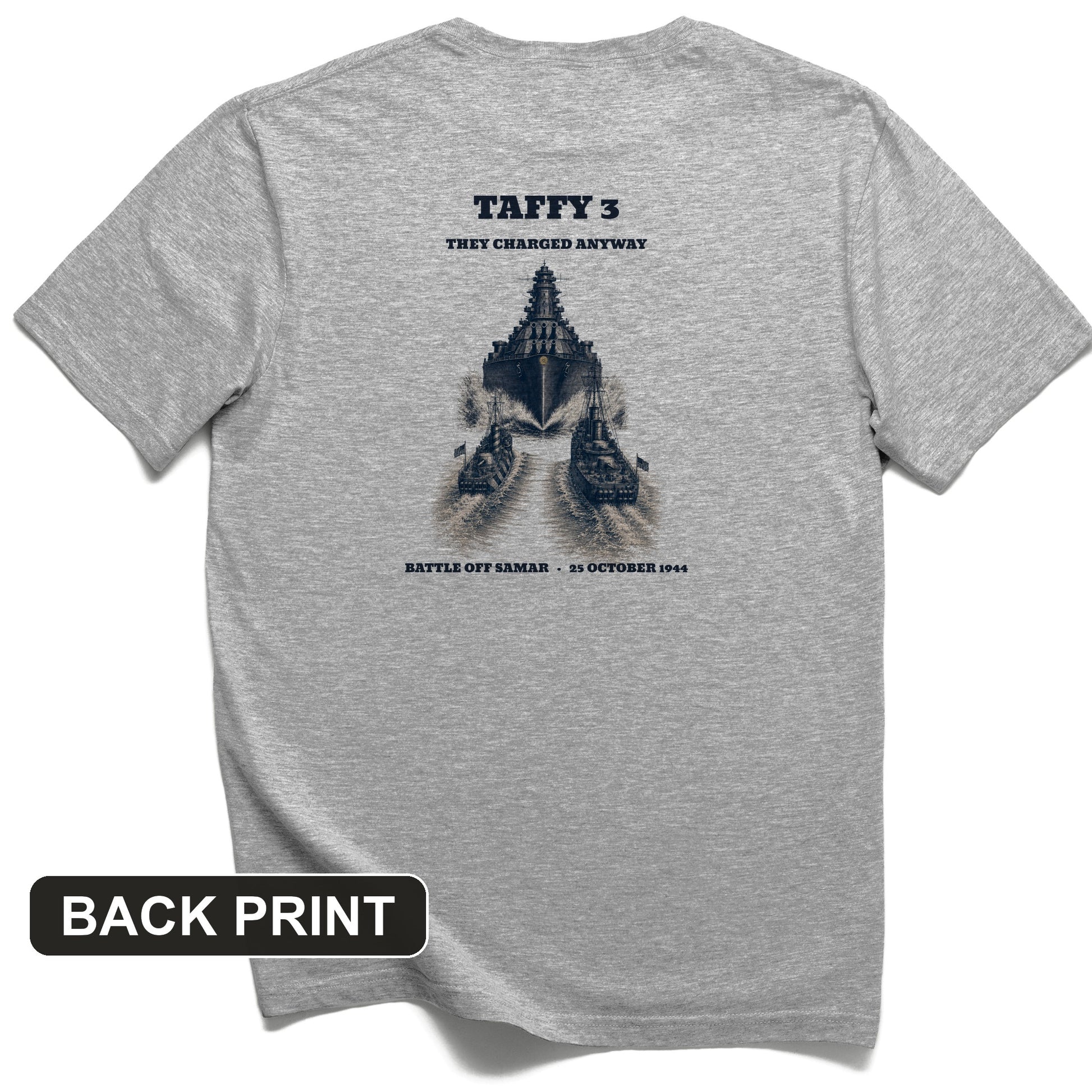 Taffy 3 - They Charged Anyway Back Print T-Shirt