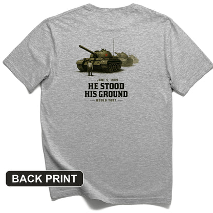 Tank Man Back Print T-Shirt