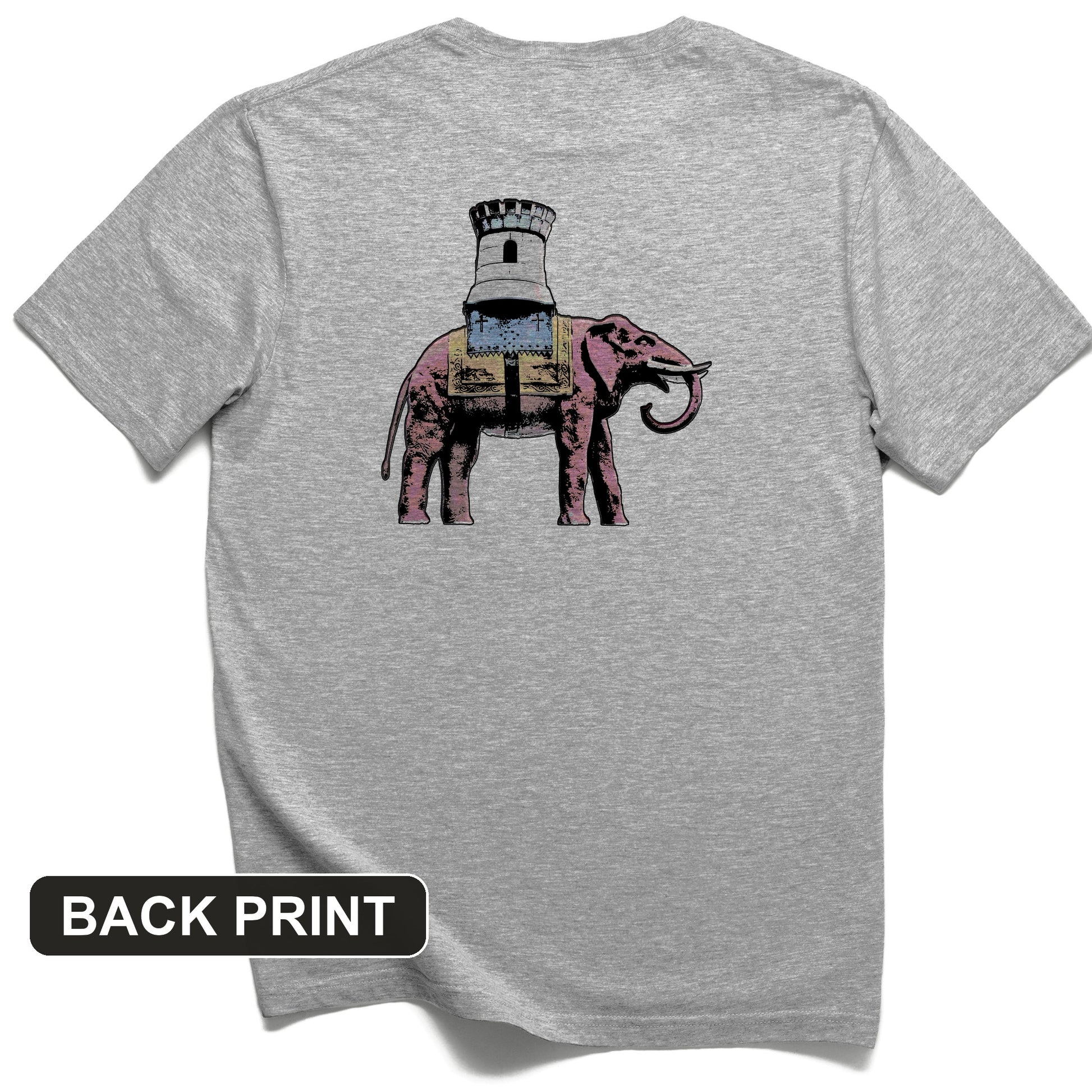 The Elephant And The Castle Back Print T-Shirt