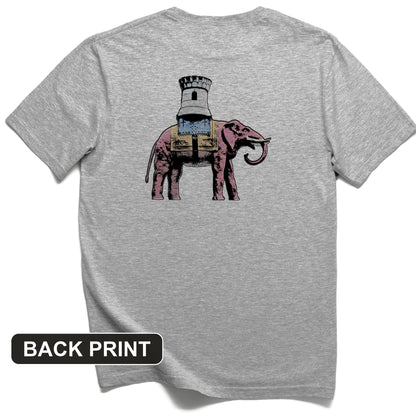 The Elephant And The Castle Back Print T-Shirt
