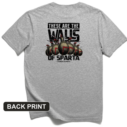 The Walls Of Sparta Back Print T-Shirt